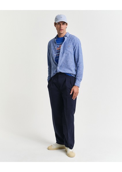 Erkek Lacivert Regular Fit Düğmeli Yaka Gömlek 3250082.407 fırsatları