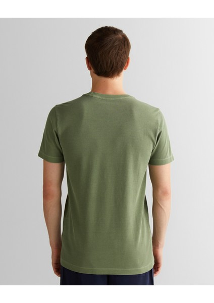 Erkek Yeşil Slim Fit Bisiklet Yaka T-Shirt 2003324.362 fiyatları