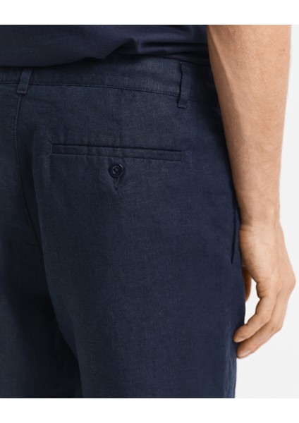 Erkek Lacivert Relaxed Fit Şort 205073.433