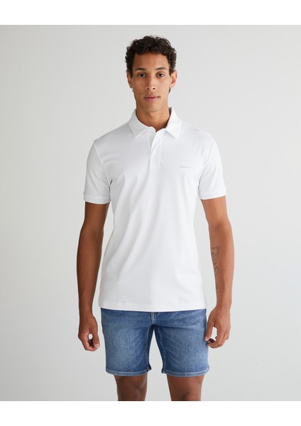Erkek Beyaz Slim Fit Polo 2014027.110