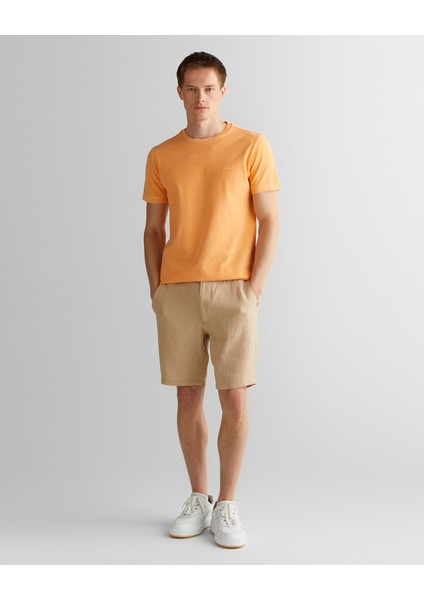 Erkek Turuncu Slim Fit Bisiklet Yaka T-Shirt 2003324.848 modelleri