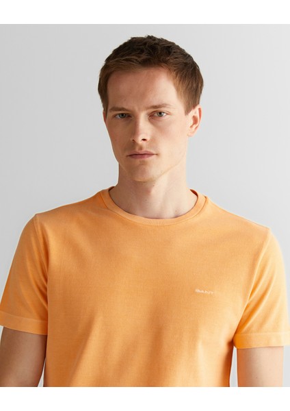 Erkek Turuncu Slim Fit Bisiklet Yaka T-Shirt 2003324.848 fırsatları