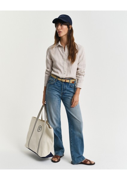 Kadın Bej Regular Fit Klasik Yaka Gömlek 4300477.277 fırsatları