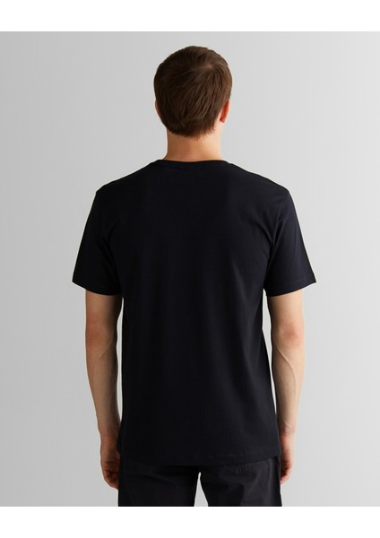 Erkek Siyah Regular Fit Bisiklet Yaka Logolu T-Shirt 2003310.5 fiyatları