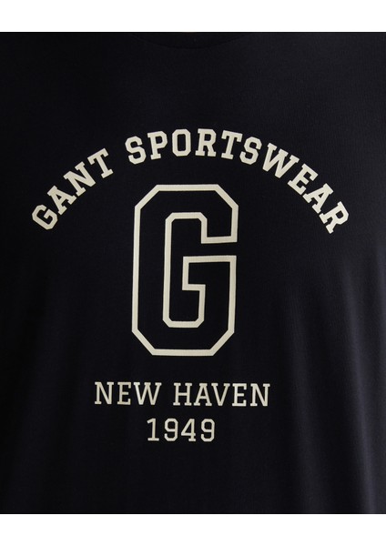 Erkek Siyah Regular Fit Bisiklet Yaka Logolu T-Shirt 2003310.5 indirimleri