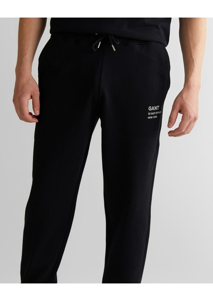 Erkek Siyah Regular Fit Eşofman Altı 2043024.5