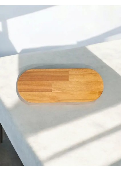 Oval Ahşap Sunum/dekor Standı(Kayın Ağacından Üretilmiştir) modelleri
