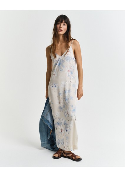 Kadın Pembe Regular Fit V Yaka Desenli Elbise 4503381.34 fırsatları