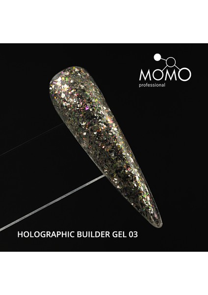 Holographic Builder Gel, Nail Art Için Protez Tırnak Jeli No.03, Glitter Pembe Simli, 10 gr modelleri