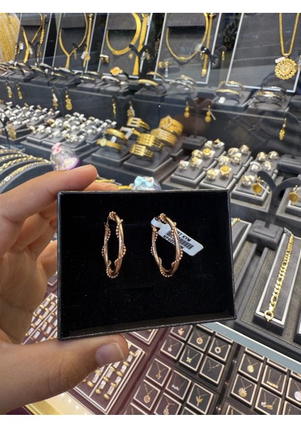 Rosegold Halka Küpe modelleri