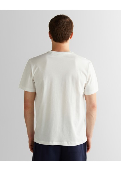 Erkek Krem Regular Fit Bisiklet Yaka Logolu T-Shirt 2003310.113 fiyatları