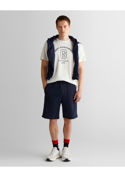 Erkek Krem Regular Fit Bisiklet Yaka Logolu T-Shirt 2003310.113 modelleri