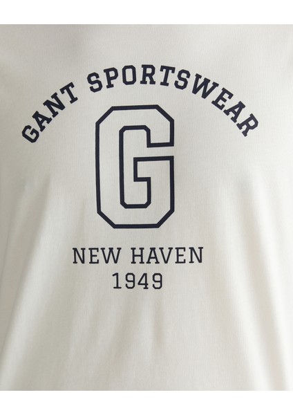 Erkek Krem Regular Fit Bisiklet Yaka Logolu T-Shirt 2003310.113 indirimleri