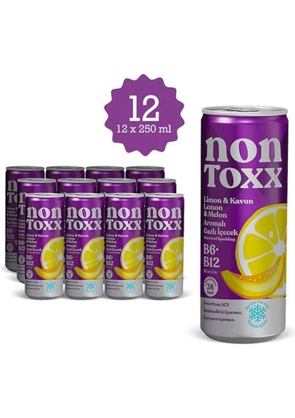 Limon & Kavun Aromalı Sirkeli Gazlı Içecek 250 ml x 12 Adet (Koli)