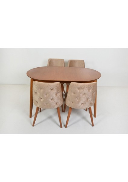 Anitta Oval Sabit Masa /göreme Sandalye Mutfak Takımı fiyatları