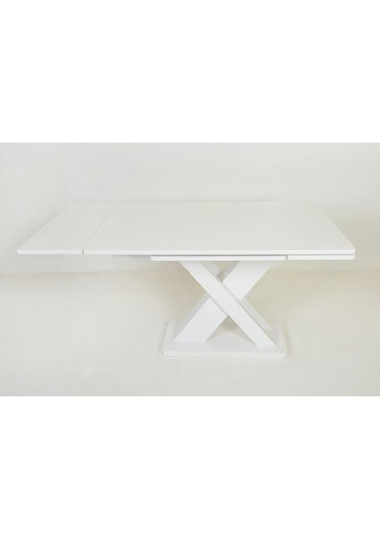 Ihlara Açılır Dikdörtgen Beyaz Mdf Mutfak Masası / Didim Beyaz- Yeşil Ahşap Sandalye Masa Takımı 4-6 Kişilik indirimleri