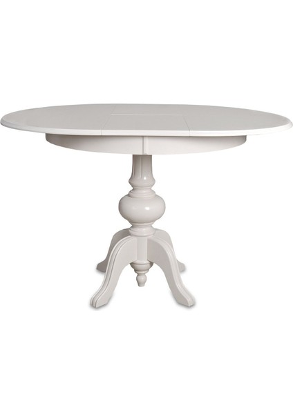 Ezine Beyaz Açılır Baba Ayak Yuvarlak Mutfak Masa /madalyon Sandalye Takımı indirimleri