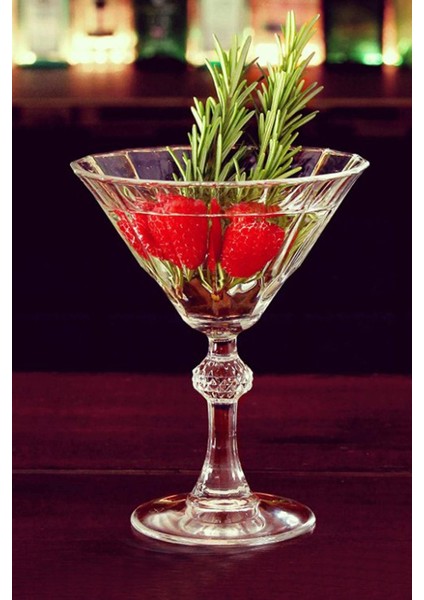 Diamond Ayaklı Bardak Dondurmalık 6'lı Martini 440099 238 cc