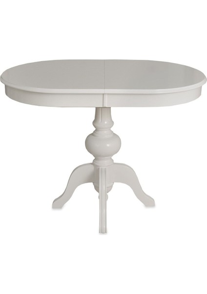 Pera Oval Beyaz Baba Ayak Mutfak Masa/urla Beyaz Gri Sandalye Mutfak Takımı 73X108+30 modelleri