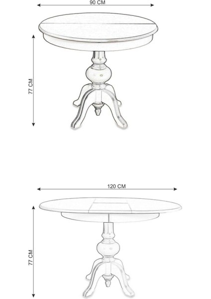 Ezine Beyaz Koyu Ceviz 90X120 Baba Ayak Mutfak Masa Sandalye Takımı fırsatları