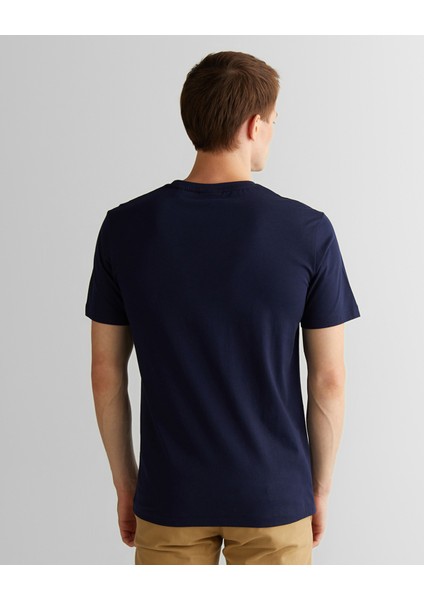 Erkek Lacivert Regular Fit Bisiklet Yaka Logolu T-Shirt 2003310.433 fiyatları