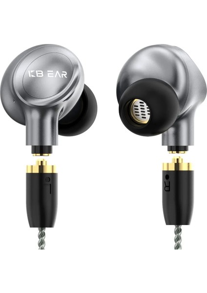 Bas Kulaklıklar Kbear Ormosia Kablolu Iem Kulaklıklar Bas Kulaklıklar Kulaklıklar, Mmcx Telli Kulaklıkları Iptal Eden Kulaklıklar 1ba 1ba 1ba Sürücüsü Pc Bilgisayarı Için Mikrofon Olmadan (Gri)