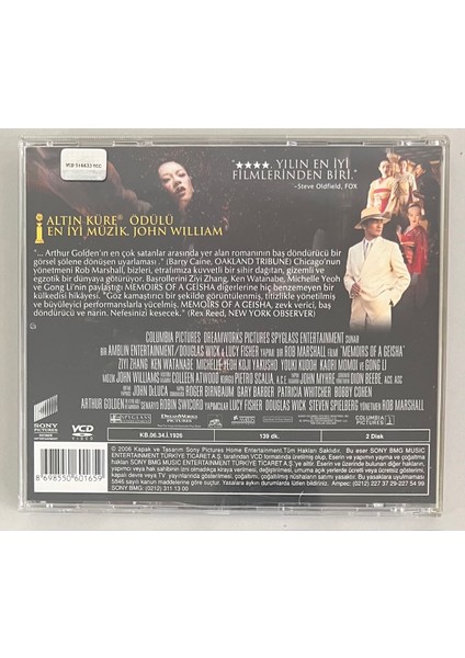 Bir Geyşa'nın Anıları VCD (Orjnal Dönem Baskı Vcd)