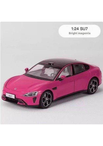 Xiaomi Su7 Araba Modeli 1:24 Simülasyon Alaşım Araba Modeli Koleksiyonu Süsleme Geri Oyuncaklar (Yurt Dışından)