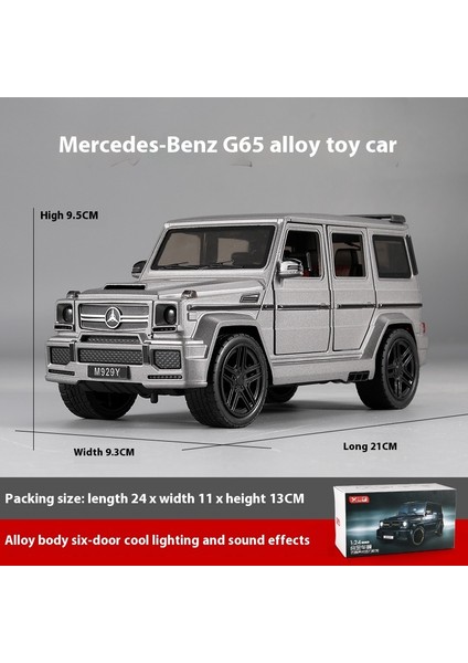 1:24 Mercedes-Benz G65 Alaşımlı Araba Modeli, Altı Kapı Açılır ve Kapanır, Ses ve Işık, Amortisörler, Sunroof, Süsler, Süslemeler ve Koleksiyonlar. (Yurt Dışından)