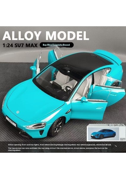 Xiaomi Su7 Araba Modeli Bumerang Oyuncak Simülasyon Alaşım Araba Modeli 1:24 Koleksiyon Süsleri (Yurt Dışından)