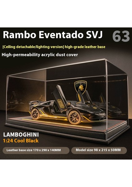 Koleksiyon Seviyesi] 1:24 Lamborghini Svj Alaşımlı Araba Modeli Simülasyon Süper Arabalar (Yurt Dışından)