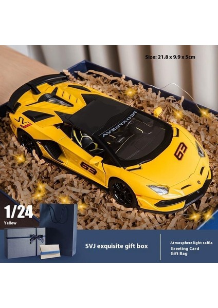 Lamborghini 1:24 Alaşımlı Araba Modeli Koleksiyonluk Süper Araba Modeli (Yurt Dışından)