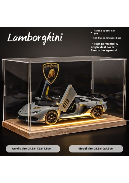 Koleksiyon Seviyesi] 1:24 Lamborghini Svj Alaşımlı Araba Modeli Simülasyon Süper Arabalar (Yurt Dışından)