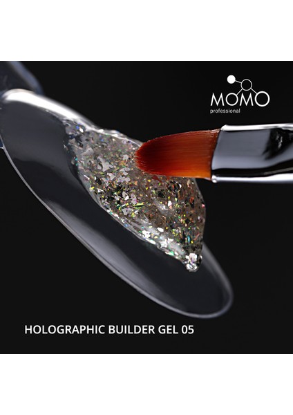Holographic Builder Gel, Nail Art Için Protez Tırnak Jeli No.05, Glitter Yeşil Simli, 10 gr modelleri