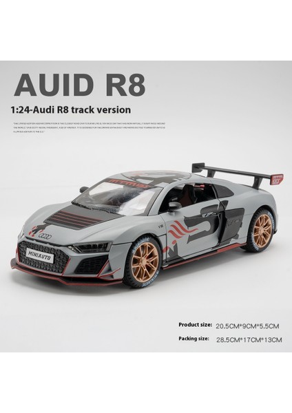 Audi R8 Pist Versiyonu 1:24 Alaşım Araba Modeli Sınırlı Koleksiyon Seviyesi Bumerang Araba Modeli Simülasyon Süsleri (Yurt Dışından)