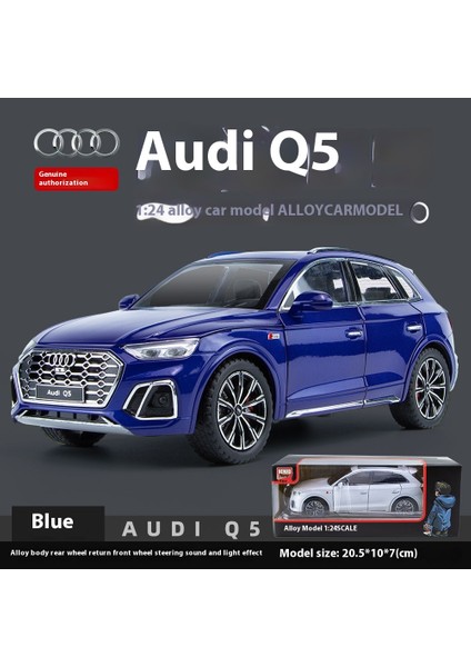 Audi Q5 Alaşımlı Araba Modeli 1:24 Ölçekli Çocuk Oyuncakları Araba Süsleri Koleksiyonlarının Ses ve Işık Versiyonuna Geri Dönün (Yurt Dışından)