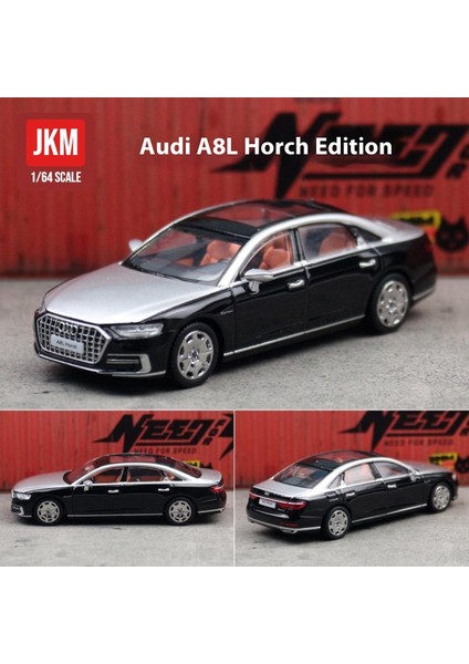 Jkm 1/64 Audi A8L Horch Edition Alaşımlı Araba Model Araba Koleksiyonlukları (Yurt Dışından)