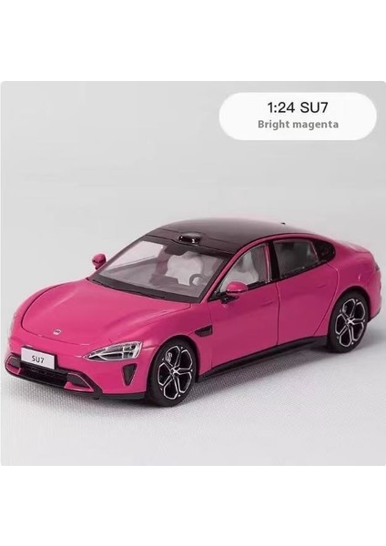 Xiaomi Su7 Araba Modeli Simülasyon Alaşım Araba Modeli 1:24 Koleksiyon Süsleri Geri Oyuncaklar (Yurt Dışından)