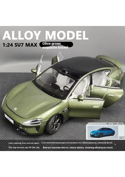 Xiaomi Su7 Araba Modeli Simülasyon Alaşım Araba Modeli 1:24 Koleksiyon Süsleri Geri Oyuncaklar (Yurt Dışından)