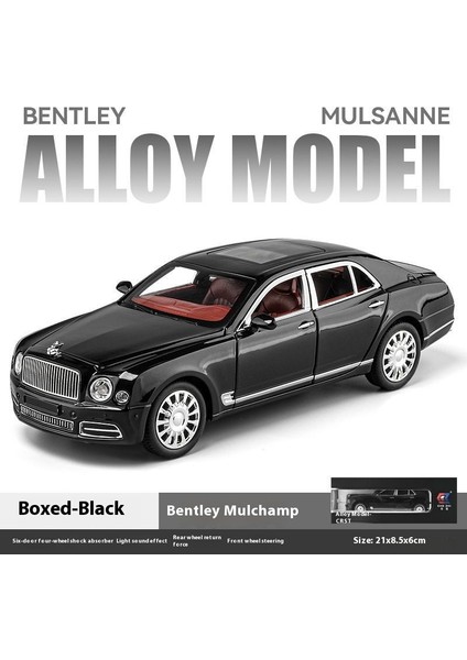 Bentley Mulsanne Alaşımlı Araba Modeli Koleksiyon Süsü 21CM Simülasyon Araba Modeli (Yurt Dışından)