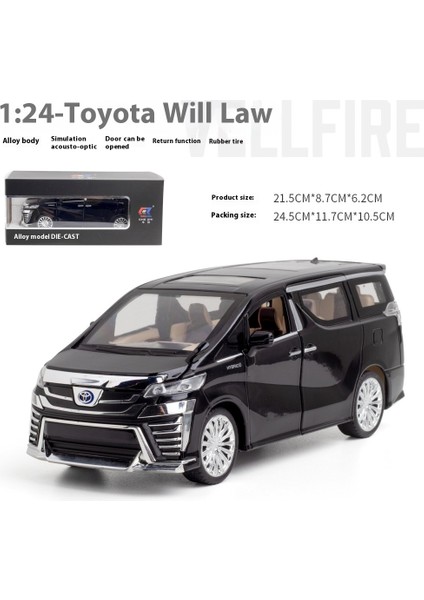 Toyota Elfa 1:24 Alaşımlı Araba Modeli Simülasyon Iş Araba Süsleri Oyuncak Araba (Yurt Dışından)