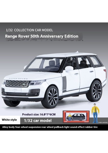 Land Rover Range Rover 1:32 Alaşımlı Araba Modeli Koleksiyon Arazi Aracı Simülasyon Araba Modeli Hediye Kutulu Süsler (Yurt Dışından)