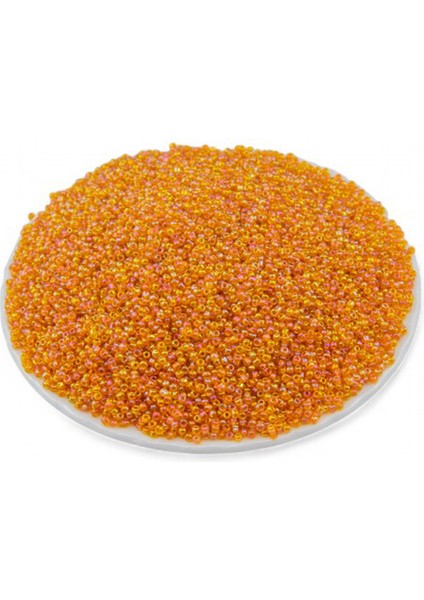 Açık Janjan Turuncu (11/0) 2 mm Kum Boncuğu 100 gr