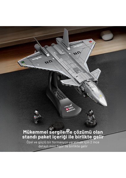 Cz-0j 5. Nesil Savaş Uçağı Yapı Bloğu Seti 625 Parça