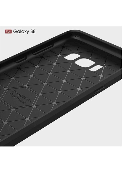 Samsung Galaxy S8 Plus ile Uyumlu Kamera Korumalı Darbe Önleyici Carbon Brushed Silikon Kılıf modelleri
