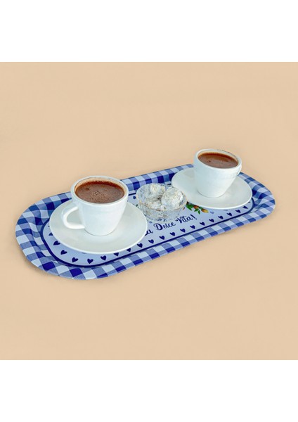 Home 6'lı Oval Sunumluk Dolce Vita Tepsi Seti - Karışık Desen fırsatları