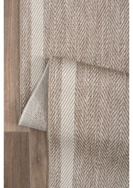Shine Bej-Krem Kaymaz Taban Bordür Yolluk Sisal Hol Koridor Halısı Kolay Temizlenebilir Kilim halı yolluk fırsatları