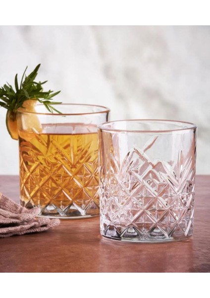 Timeless Dekorlu Viski Bardağı 345 cc