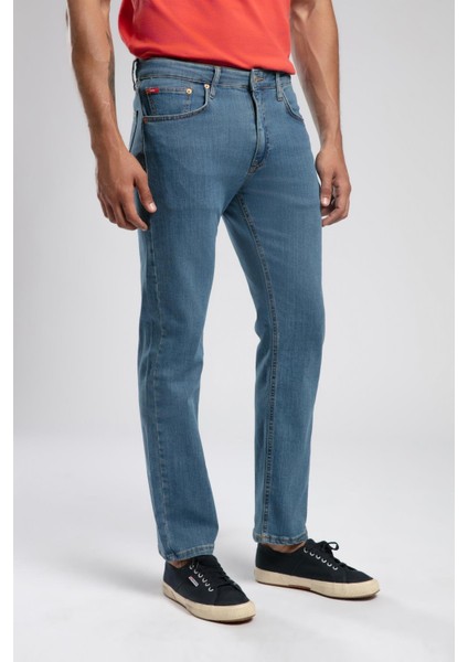 Ricky Yüksek Bel Düz Kesim Düz Paça Asmin Db Mid Erkek Jean Pantolon