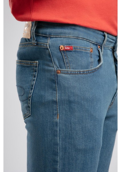 Ricky Yüksek Bel Düz Kesim Düz Paça Asmin Db Mid Erkek Jean Pantolon